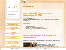 Tablet Screenshot of dgpp.de